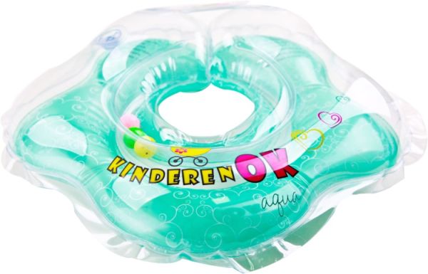 Круг для купання KinderenOK Аква, з брязкальцем, бірюзовий (111601_014) Круг для купання KinderenOK Аква, з брязкальцем, бірюзовий (111601_014)