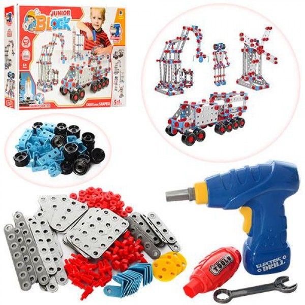 Конструктор 5в1 на шурупах , 415 деталей Конструктор 5в1 на шурупах , 415 деталей