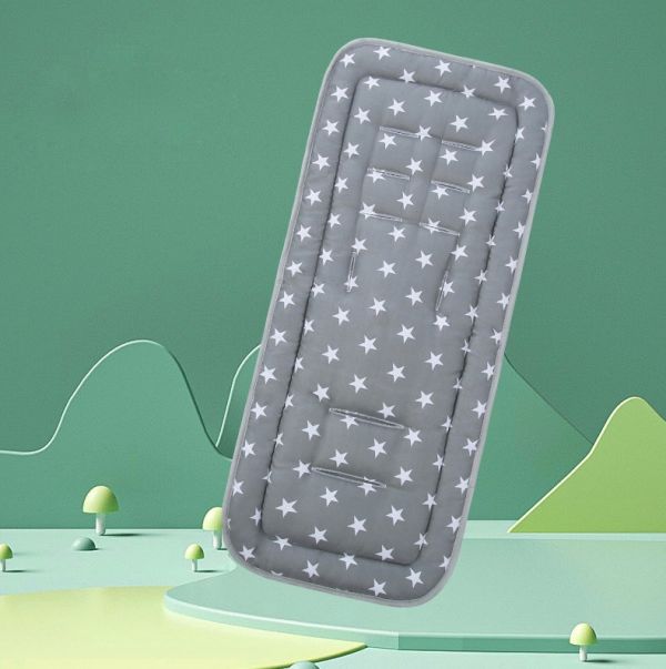 Матрацик-вкладиш у візочок  Сірий, Зірки Матрацик-вкладиш у візочок  Сірий, Зірки
