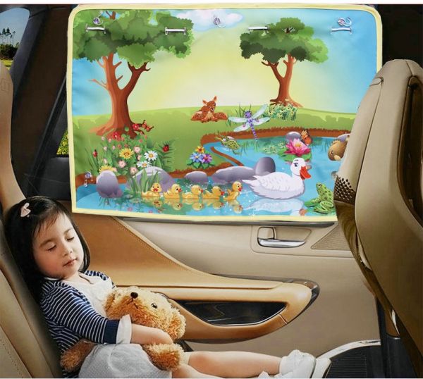 Сонцезахистна шторка Качки на двері автомобіля Сонцезахистна шторка Качки на двері автомобіля