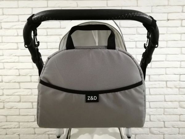 Сумка на коляску універсальна Z&D New з ручкою (Сірий) Сумка на коляску універсальна Z&D New з ручкою (Сірий)