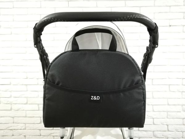 Універсальна сумка на коляску Z&D New з ручкою (Чорний) Універсальна сумка на коляску Z&D New з ручкою (Чорний)
