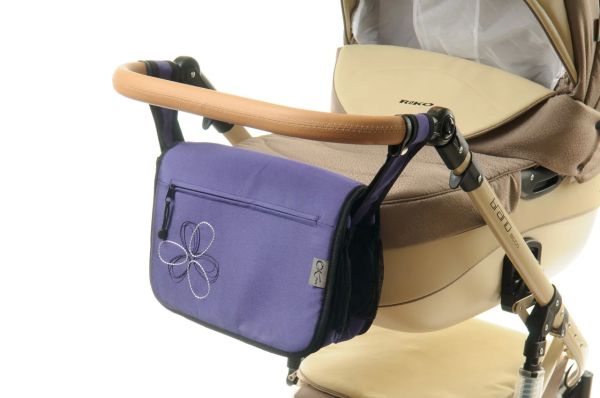 Сумка на коляску Ok Style Квітка Фіолетова блискуча Сумка на коляску Ok Style Квітка Фіолетова блискуча