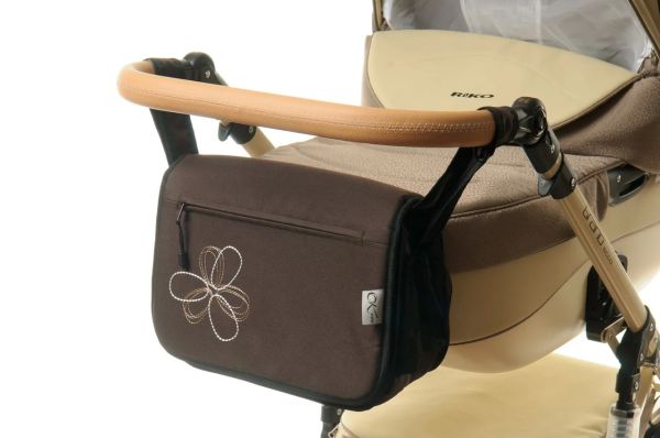 Сумка на коляску Ok Style Квітка Темно коричнева Сумка на коляску Ok Style Квітка Темно коричнева
