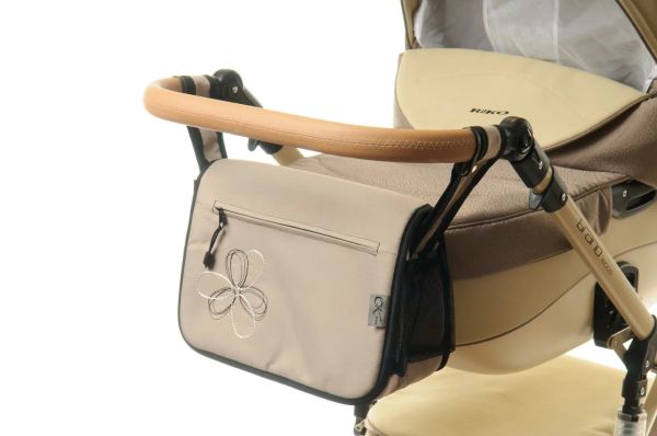 Сумка на коляску Ok Style Квітка Капучино світла Сумка на коляску Ok Style Квітка Капучино світла