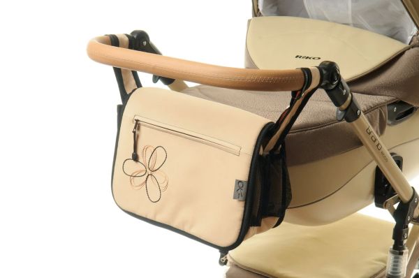 Сумка на коляску Ok Style Квітка Світло - бежева Сумка на коляску Ok Style Квітка Світло - бежева