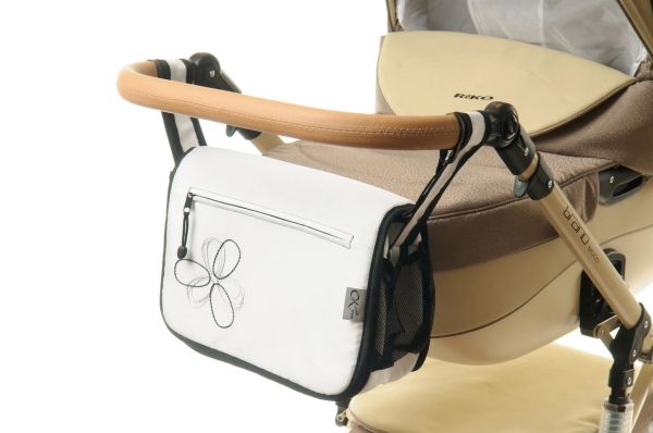 Сумка на коляску Ok Style Квітка Біла Сумка на коляску Ok Style Квітка Біла