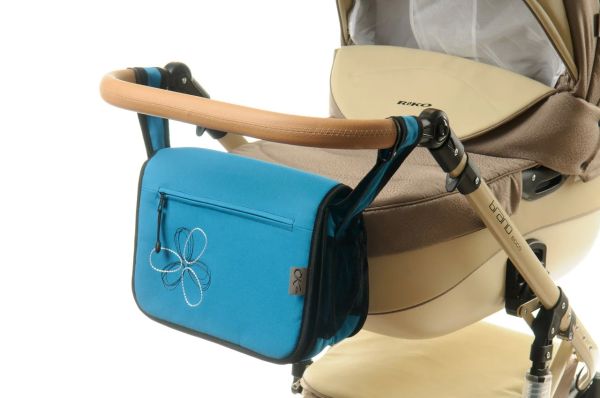 Сумка на коляску Ok Style Квітка Бірюзова Сумка на коляску Ok Style Квітка Бірюзова