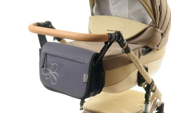 Сумка на коляску Ok Style Квітка Темно-сірий Сумка на коляску Ok Style Квітка Темно-сірий