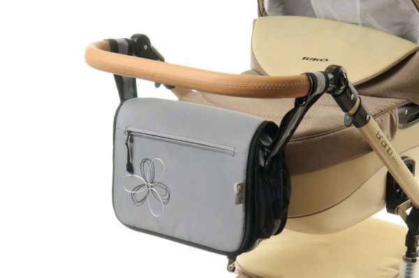 Сумка на коляску Ok Style Квітка Сірий Сумка на коляску Ok Style Квітка Сірий