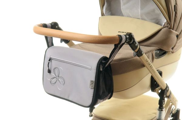 Сумка на коляску Ok Style Квітка Світло - сірий Сумка на коляску Ok Style Квітка Світло - сірий
