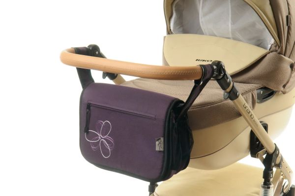 Сумка на коляску Ok Style Квітка Баклажан Сумка на коляску Ok Style Квітка Баклажан