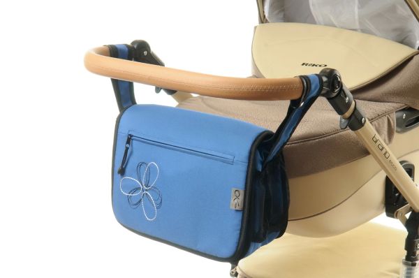 Сумка на коляску Ok Style Квітка Темно-блакитна Сумка на коляску Ok Style Квітка Темно-блакитна