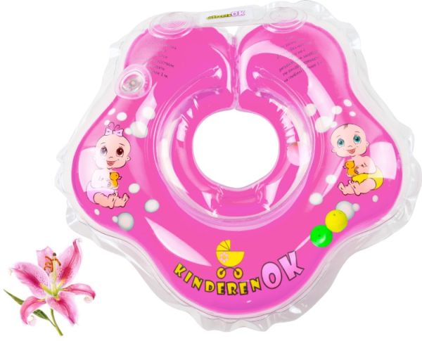 Круг для купання KinderenOK Лілія, з брязкальцем, бузковий (204238_023) Круг для купання KinderenOK Лілія, з брязкальцем, бузковий (204238_023)