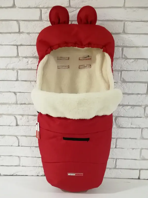 Зимовий Конверт Футмуф Чохол на овчині в коляску Z&D Thermo (Red) Зимовий Конверт Футмуф Чохол на овчині в коляску Z&D Thermo (Red)