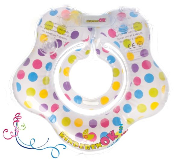 Коло для купання KinderenOK Confetti, з брязкальцем (240913) Коло для купання KinderenOK Confetti, з брязкальцем (240913)