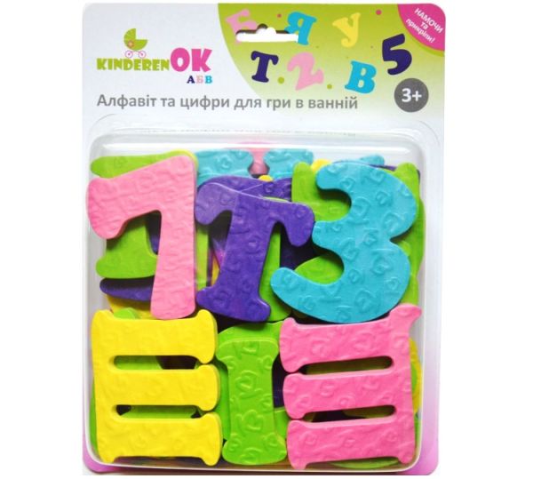 Набір для гри у ванній KinderenOK АБВ (091113_1) Набір для гри у ванній KinderenOK АБВ (091113_1)