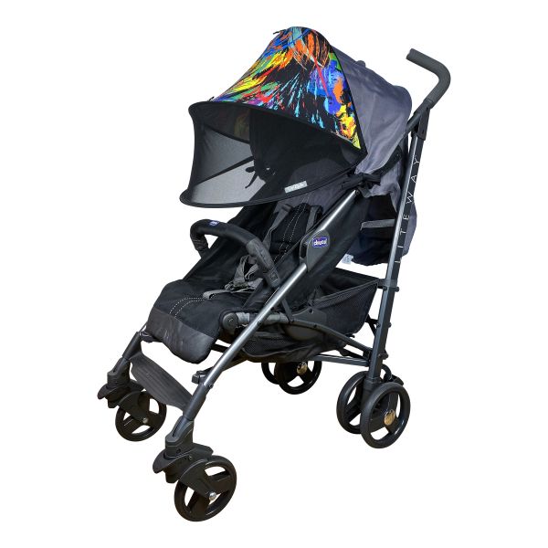 Сонцезахисний подвійний козирок для коляски Double Shade ДоРечі, колір 'Фарби' (1833 F) Сонцезахисний подвійний козирок для коляски Double Shade ДоРечі, колір 'Фарби' (1833 F)