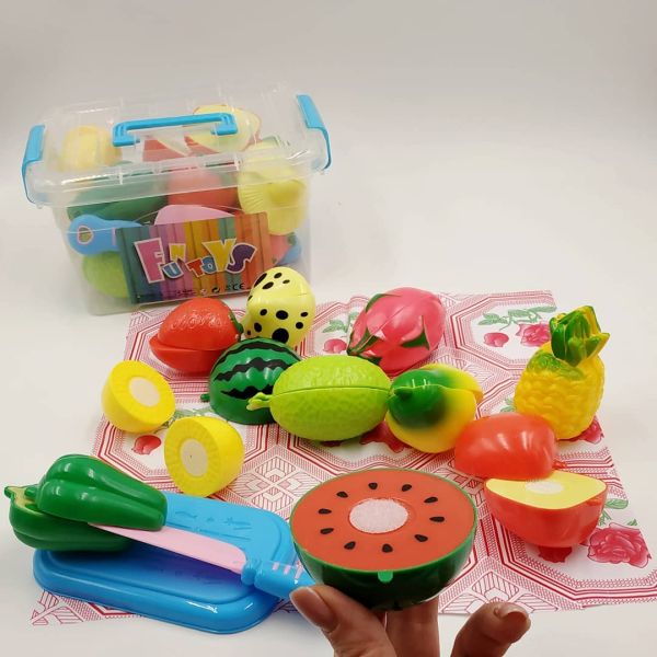 ЛОТОК з половинчастими овочами та фруктами на липучці ЛОТОК з половинчастими овочами та фруктами на липучці