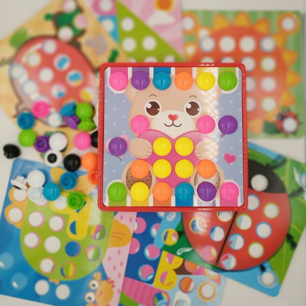 Мозаїка для малюків, великі вкладиші, 16 картинок Мозаїка для малюків, великі вкладиші, 16 картинок