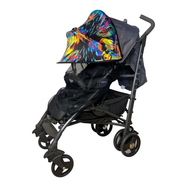 Must Have Shade ДоРечі 2 в 1 колір 'Фарби' козирок з чорною москітною сіткою (1847 F) Must Have Shade ДоРечі 2 в 1 колір 'Фарби' козирок з чорною москітною сіткою (1847 F)