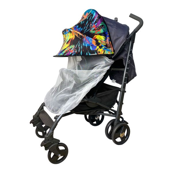 Must Have Shade ДоРечі 2 в 1 колір 'Фарби' козирок з білою москітною сіткою (1846 F) Must Have Shade ДоРечі 2 в 1 колір 'Фарби' козирок з білою москітною сіткою (1846 F)