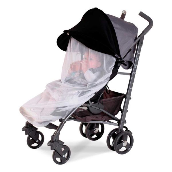 Must Have Shade ДоРечі 2 в 1 чорний козирок із білою москітною сіткою (1846) Must Have Shade ДоРечі 2 в 1 чорний козирок із білою москітною сіткою (1846)