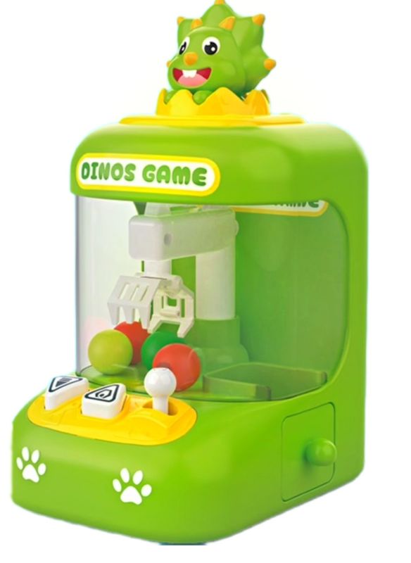 Дитячий ігровий автомат зелений Діно з підсвіткою та музикой Дитячий ігровий автомат зелений Діно з підсвіткою та музикой