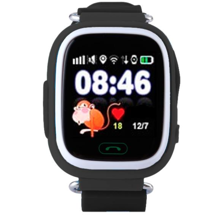Дитячий розумний годинник з GPS трекером TD-02 (Q100) Black