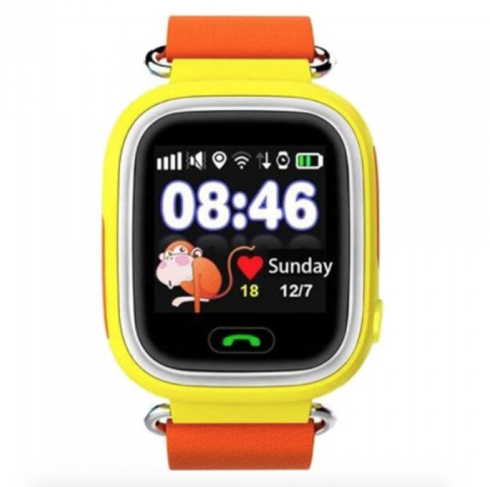 Дитячий розумний годинник з GPS трекером TD-02 (Q100) Orange