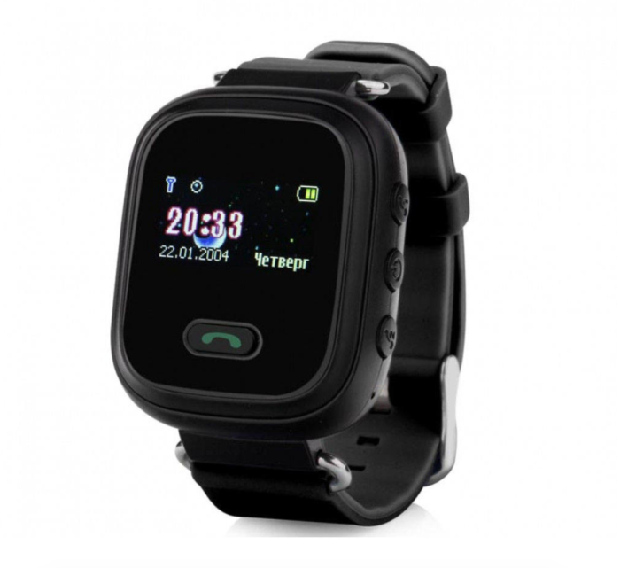 Дитячий розумний годинник з GPS трекером GW900 (Q60) Black