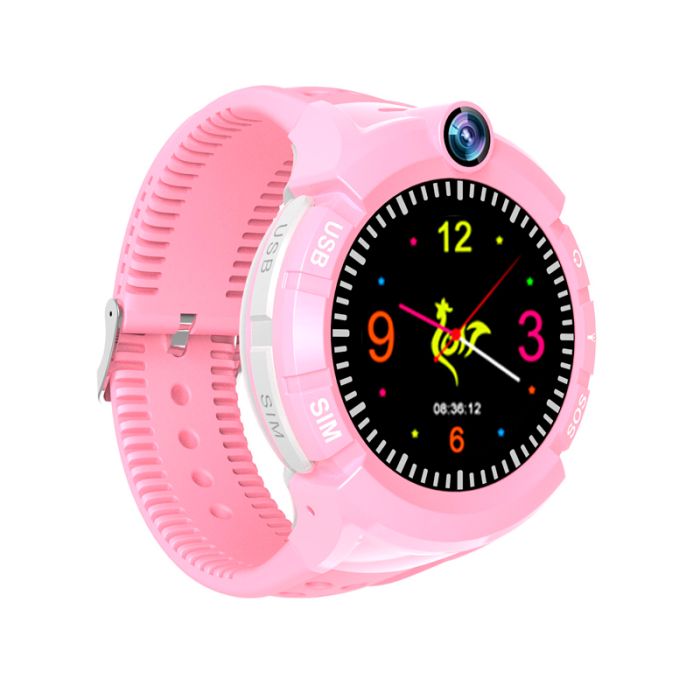 Дитячий розумний годинник з GPS трекером S02 Pink