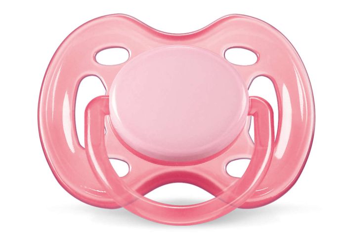Пустушка для дівчинки Philips Avent Freeflow, рожева, 2 шт. (SCF178/23)