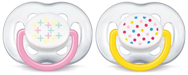 Пустушка Сучасна для дівчинки Philips Avent Freeflow, 2 шт. (SCF180/28) Пустушка Сучасна для дівчинки Philips Avent Freeflow, 2 шт. (SCF180/28)