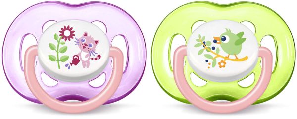 Пустушка для дівчинки Philips Avent Freeflow, 2 шт. (SCF186/25) Пустушка для дівчинки Philips Avent Freeflow, 2 шт. (SCF186/25)
