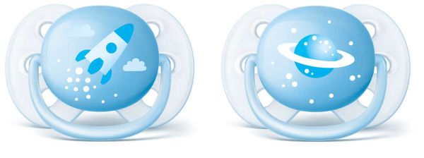 Пустушка для хлопчика Philips Avent Ultra Soft, 2 шт. (SCF222/20) Пустушка для хлопчика Philips Avent Ultra Soft, 2 шт. (SCF222/20)