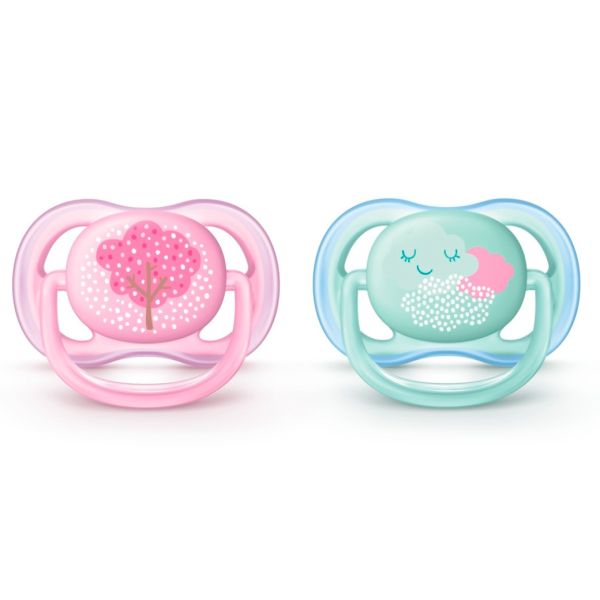 Комплект силіконових пустушок у футлярі для стерилізації Philips-AVENT Ultra Air, 2шт (SCF343/20) Комплект силіконових пустушок у футлярі для стерилізації Philips-AVENT Ultra Air, 2шт (SCF343/20)