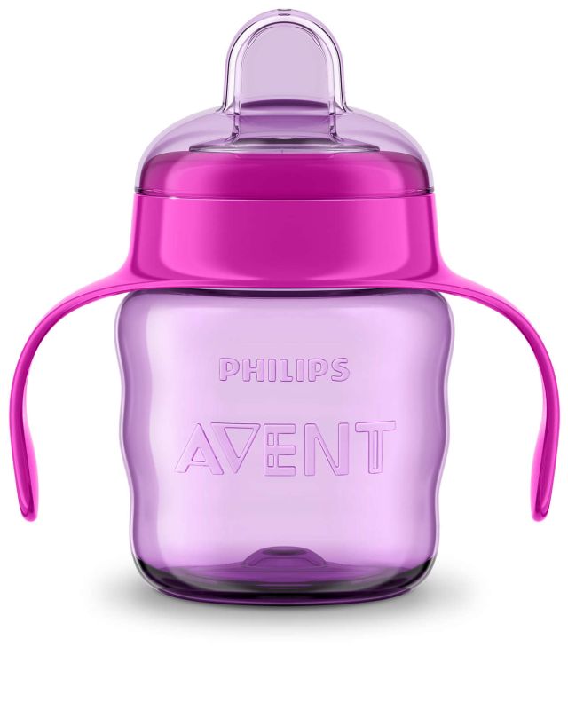 Чашка з м`яким носиком Philips Avent, рожева, 200 мл (SCF551/03)
