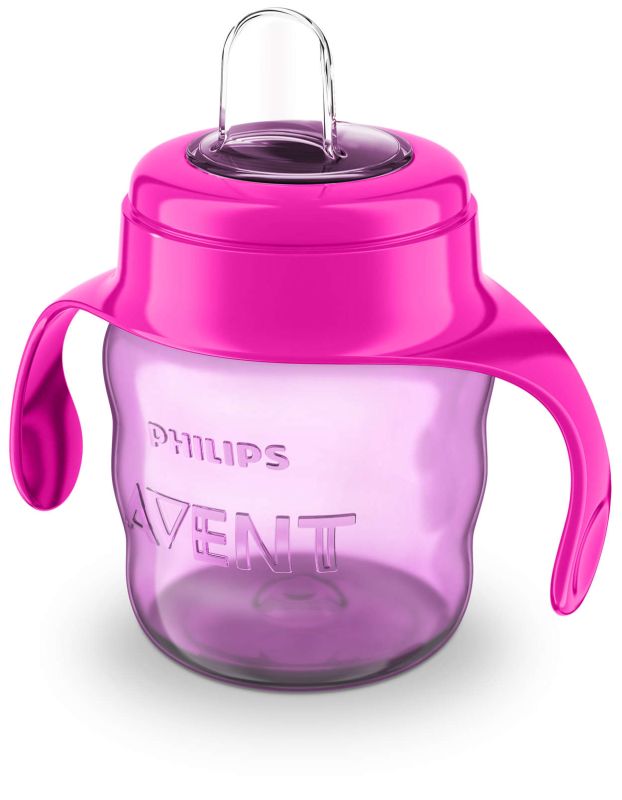 Чашка з м`яким носиком Philips Avent, рожева, 200 мл (SCF551/03)