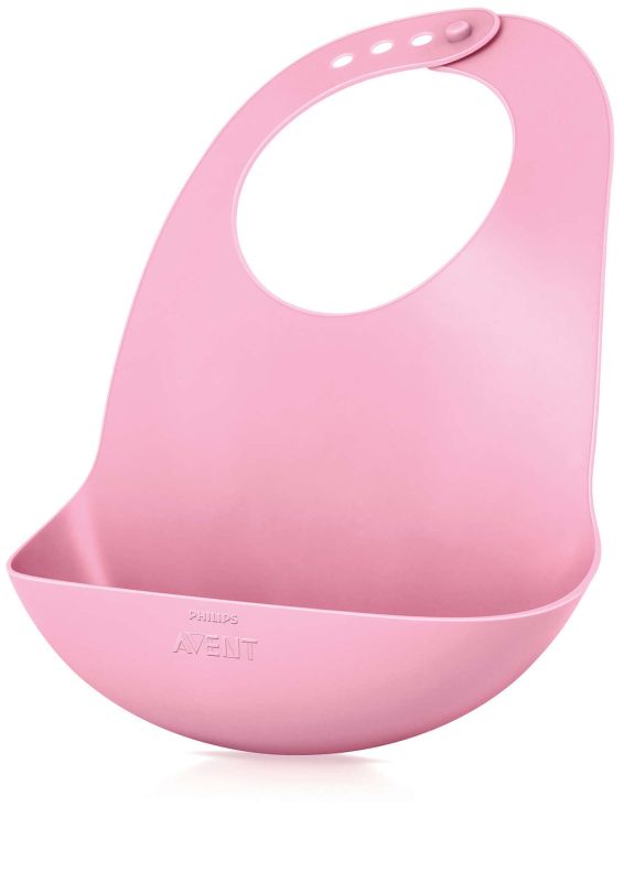 М`який слинявчик з кишенькою Philips Avent, рожевий (SCF736/00) М`який слинявчик з кишенькою Philips Avent, рожевий (SCF736/00)
