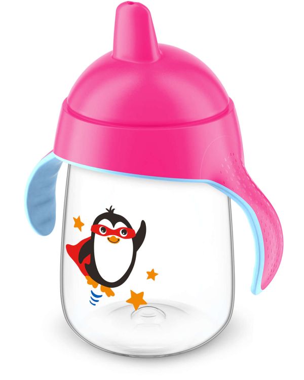 Чашка з носиком Philips Avent, непроливайка, рожева, 340 мл (SCF755/00) Чашка з носиком Philips Avent, непроливайка, рожева, 340 мл (SCF755/00)