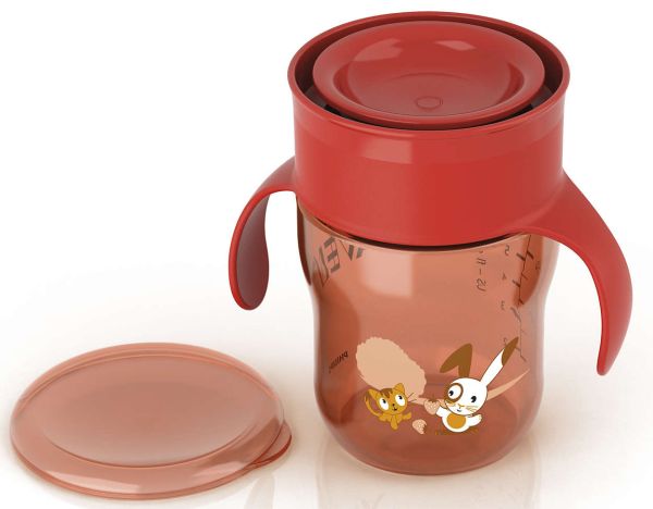 Перша доросла чашка Philips Avent, червона, 260 мл (SCF782/00) Перша доросла чашка Philips Avent, червона, 260 мл (SCF782/00)