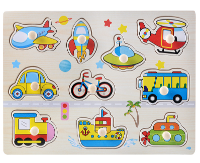 Дерев'яні пазли-вкладки, Транспорт,  А 3007 Дерев'яні пазли-вкладки, Транспорт,  А 3007