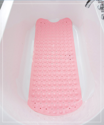 Килимок для купанняї, 100*40 см, рожевий