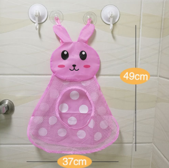 Органайзер - мішечок для іграшок у ванній, Рожевий Зайчик