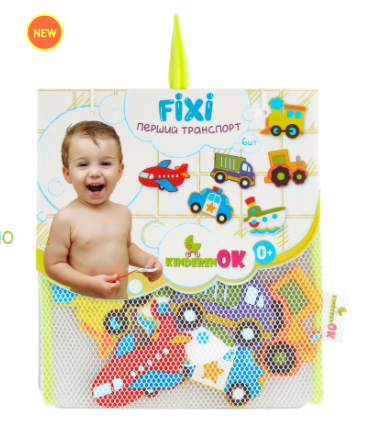 Набір для купання KinderenOK Fixi Перший транспорт (010416) Набір для купання KinderenOK Fixi Перший транспорт (010416)