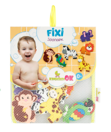 Набір для купання Kinderenok Fixi Зоопарк (251218) Набір для купання Kinderenok Fixi Зоопарк (251218)