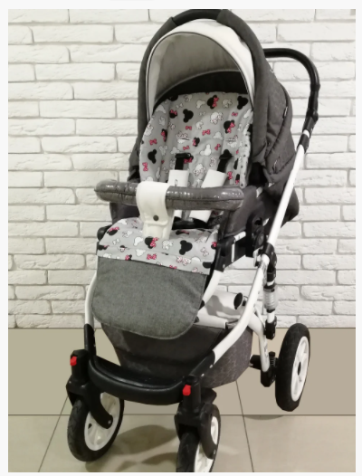 Матрацик-вкладиш у коляску універсальний двосторонній Z&D New (red mickey) Матрацик-вкладиш у коляску універсальний двосторонній Z&D New (red mickey)