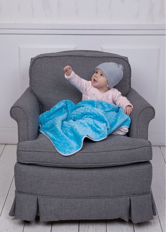 Плед від СОО, теплий, 75*100 см, бірюзовий Плед від СОО, теплий, 75*100 см, бірюзовий