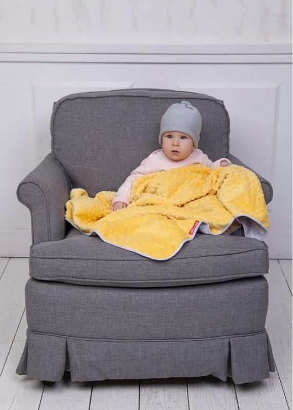 Плед від СОО, теплий, 75*100 см, лимонний Плед від СОО, теплий, 75*100 см, лимонний